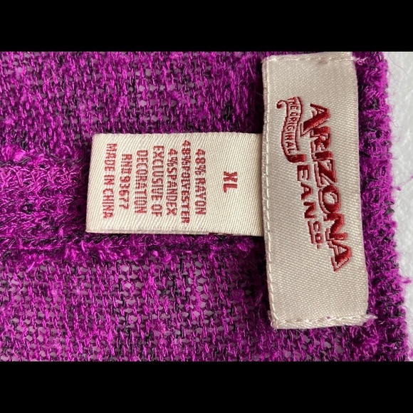 Arizona Rayon Blend Lace Detail Back Sz XL - Picture 6 of 6